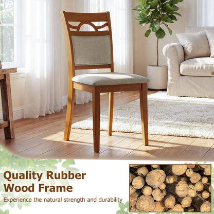 Goflame Wooden Dining Chairs Set of 2/4 for Dining Room