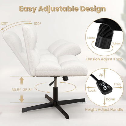 Cross Legged Office Chair - Goflame