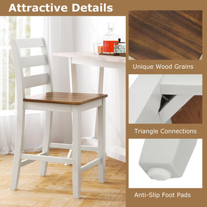 Goflame Counter Height Bar Stools Set