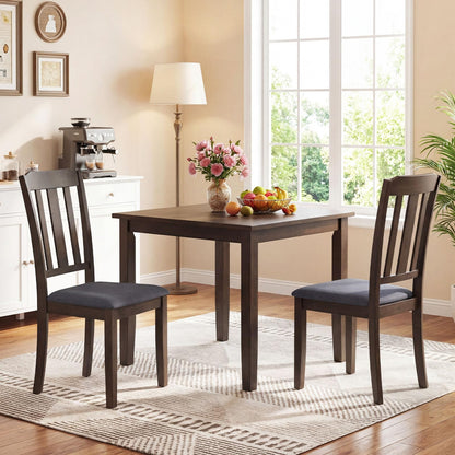 Goflame Rubber Wood Dining Room Chairs with Comfortable Backrest & Padded Seat