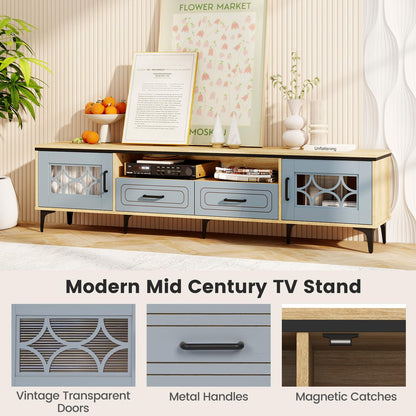 Goflame Wood TV Stand for TVs up to 80"