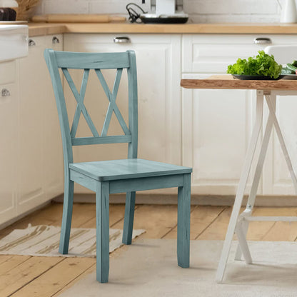 Goflame Rubber Wood Dining Room Side Chair