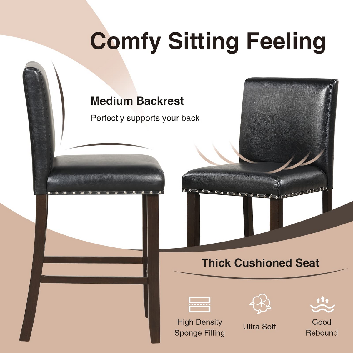 Goflame Bar Stools Set