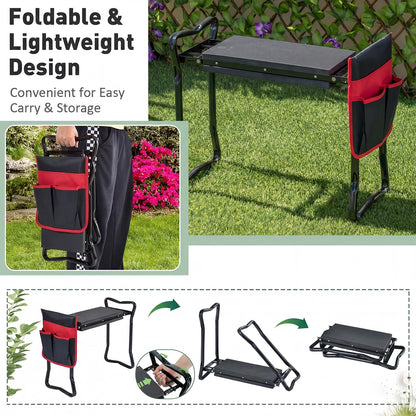 Goflame Garden Kneeler & Seat Folding Gardening Stool