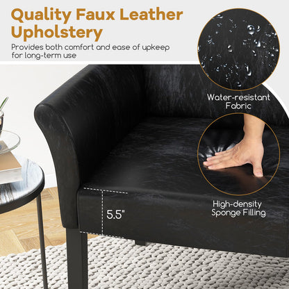 Leather Reception Guest Chairs