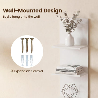 GOFLAME 5-Tier Wall Shelf for Living Room