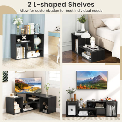 Goflame Bookshelf TV Stand for TVs up to 55"