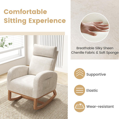 Goflame Rocking Chair Nursery for Living Room