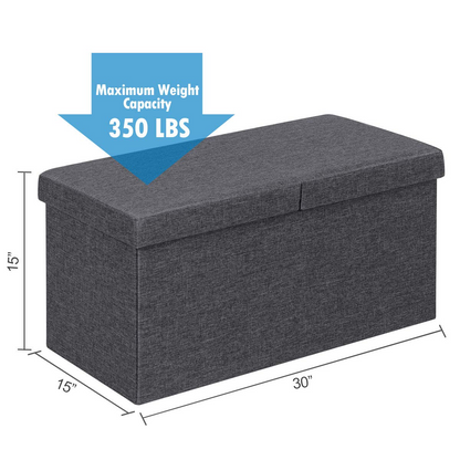 Goflame Folding Storage Ottoman 30 Inches W/ Lift Top