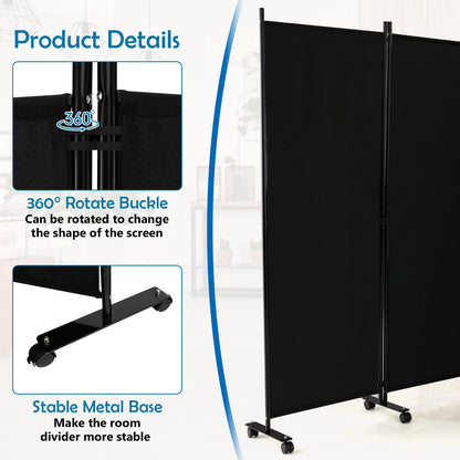 GOFLAME 6 Panel Folding Room Divider for Home Office