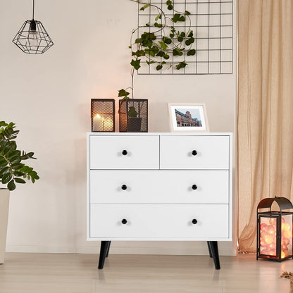 4 Drawer Dresser for Bedroom, Modern Chest of Drawers, Wood Storage Dresser Organizer for Closet