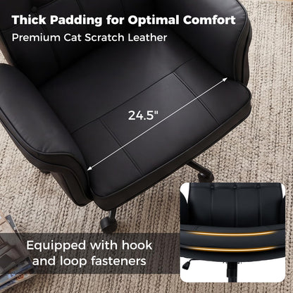Goflame Criss Cross Chair with Armrests & Wheels