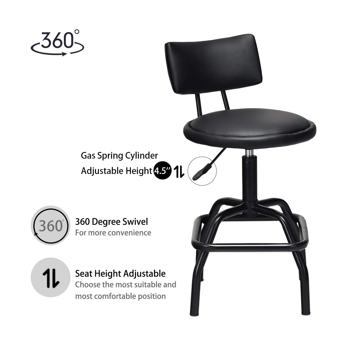 Adjustable Height Bar Stool - Goflame