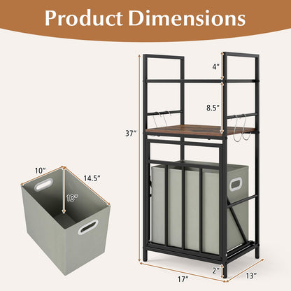 Goflame Tilt out Laundry Hamper with Removable Basket