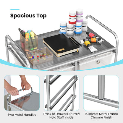 10 Drawers Rolling Cart, Classroom Organizers - Goflame