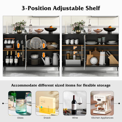 Goflame Large Buffet Cabinet with Storage