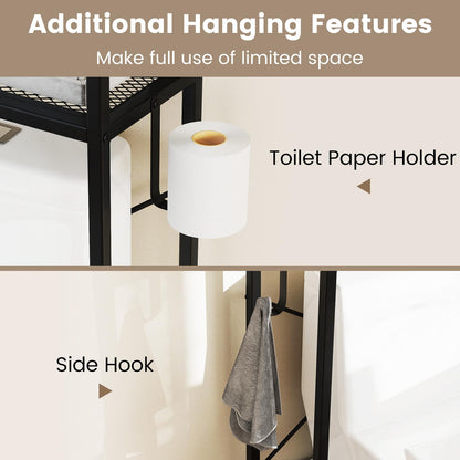Goflame Over The Toilet Storage Cabinet for Laundry Room