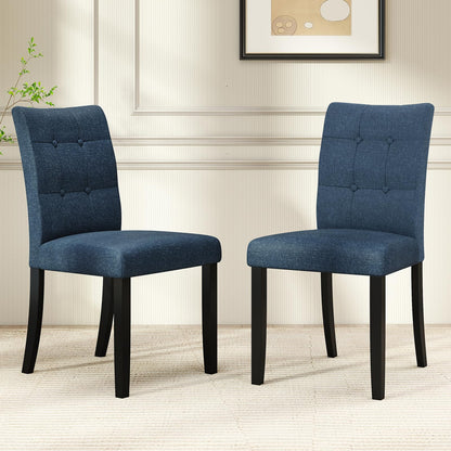 Goflame Upholstered Dining Chairs Set for Restaurant