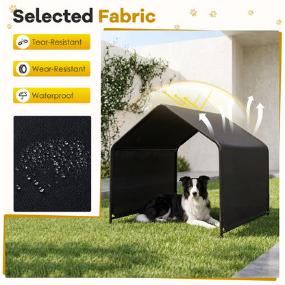 Goflame Outdoor Dog Shade Shelter with Waterproof Canopy