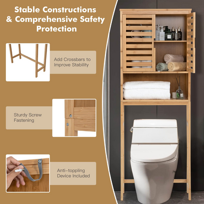 Goflame Over-The-Toilet Storage Cabinet