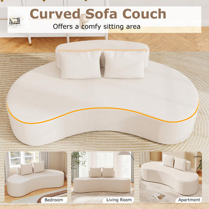 Goflame 78.5" Sofa Couch, Upholstered Loveseat