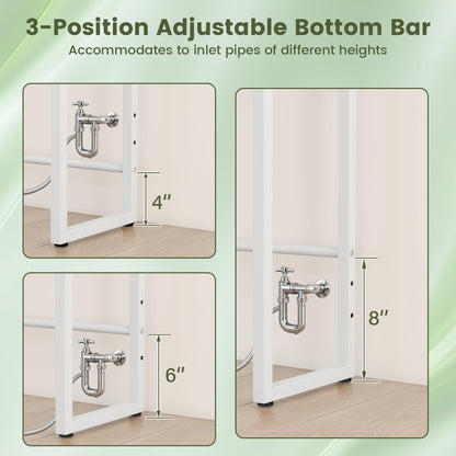 Goflame 3-Tier Over The Toilet Storage 64" Tall Freestanding Space Saver Bathroom Shelves