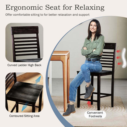 Goflame Counter Height Bar Stools Set of 2/4