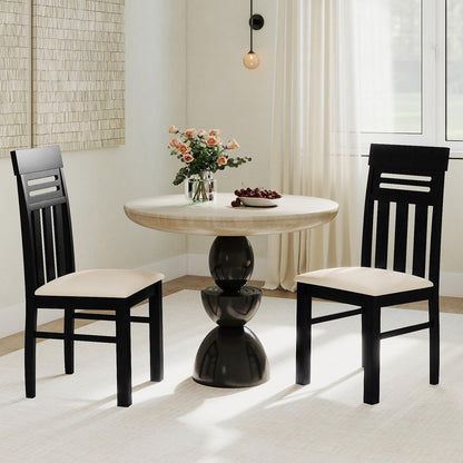 Goflame Wooden Dining Chairs Set of 2/4 for Kitchen Living Room