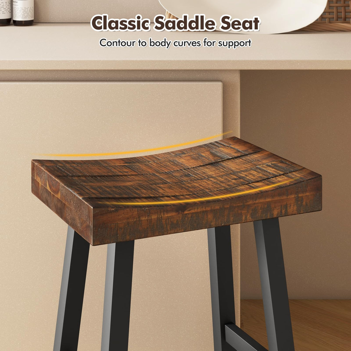 GOFLAME 24”/29”  Bar Stools Set of 2/4 for Kitchen