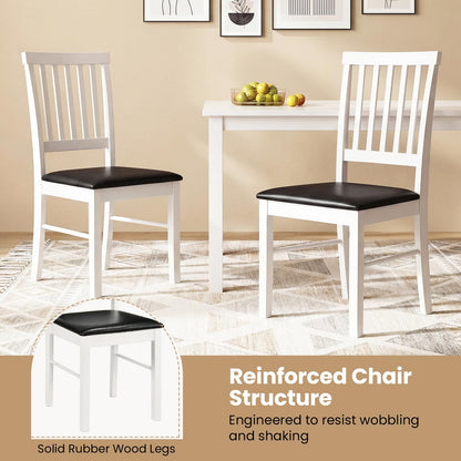 Goflame Modern Mid Century Dining Room Chairs with Hollowed Backrest