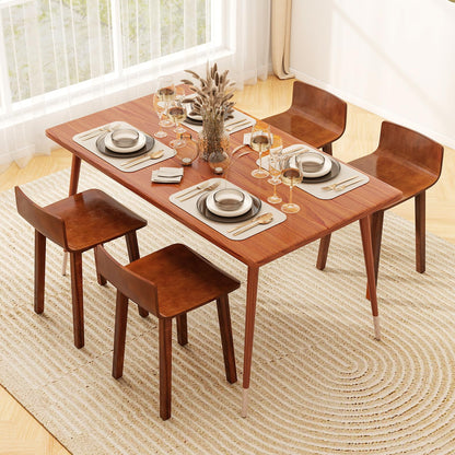 Goflame Wood Dining Chairs Set of 2/4 Farmhouse Kitchen Dining Room Chair