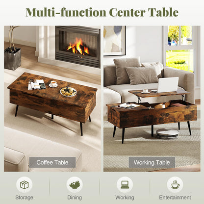 Goflame Lift Top Coffee Table for Living Room