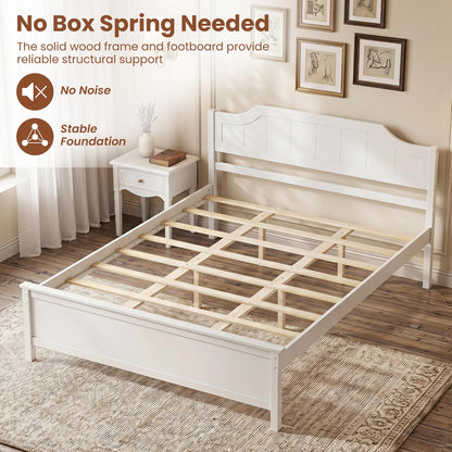 Goflame Queen/Twin/King/Full Size Wooden Bed Frame with Headboard