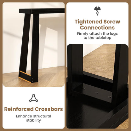 Goflame Narrow Long Console Table Behind The Couch
