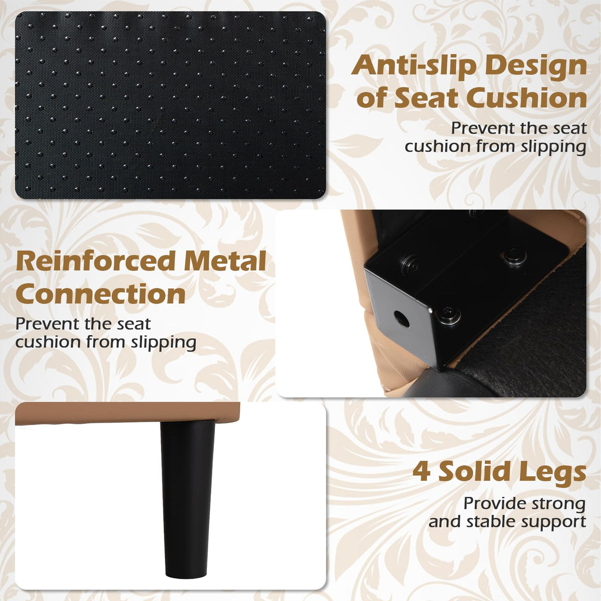 Goflame Modern Accent Chair with Removable Seat Cushion