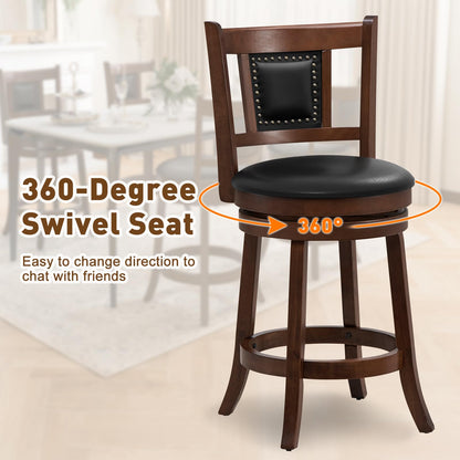 Goflame Swivel Bar Stools Set