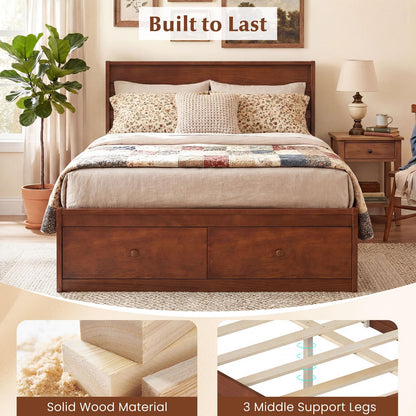 Goflame Bed Frame with Storage Drawers