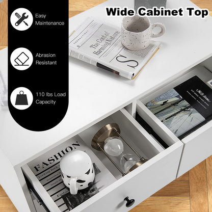 4 Drawer Dresser for Bedroom, Modern Chest of Drawers, Wood Storage Dresser Organizer for Closet