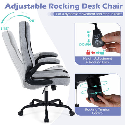 Goflame Ergonomic Computer Office Chair with 90° Flip-up Armrests