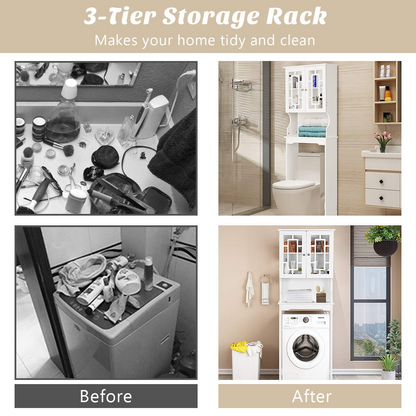 Goflame Over-The-Toilet Bathroom Storage Space