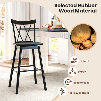 Goflame Windsor Bar Stools Set of 2/4(29"/24")
