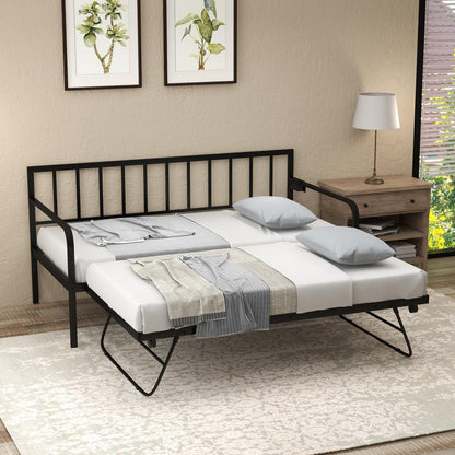 Goflame Twin Daybed with Charging Station & LED Lights