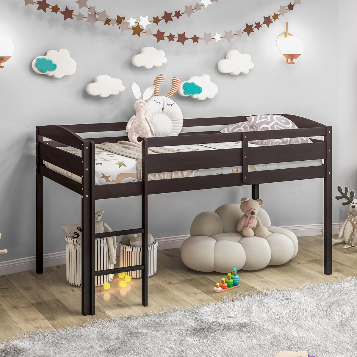 Goflame Loft Bed with Ladder