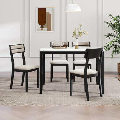 Goflame Modern Dining Chairs Set of 2/4 Upholstered Kitchen Chair
