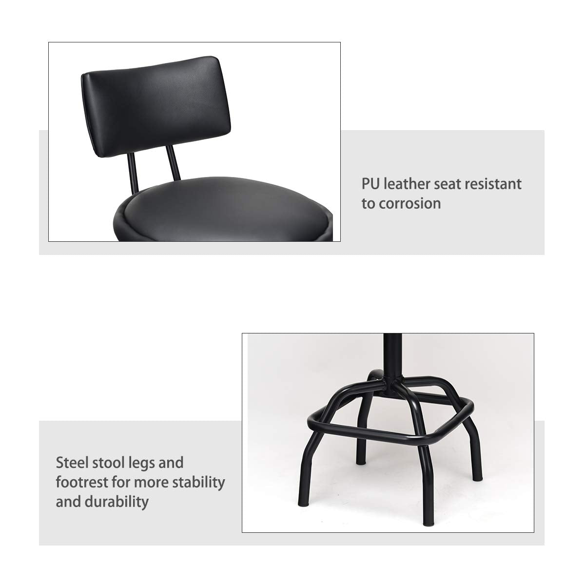 Adjustable Height Bar Stool - Goflame