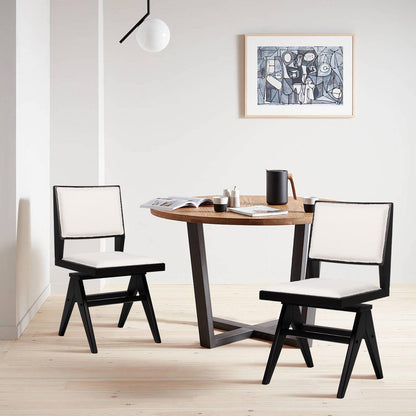 Goflame Swivel Dining Chairs Set of 2/4, Faux Sherpa Kitchen Chairs w/Rubber Wood Frame