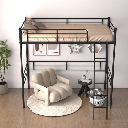 Metal Loft Bed Twin Size - Goflame