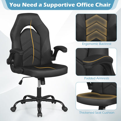 Goflame Ergonomic Computer Desk Chair with Flip-up Arms