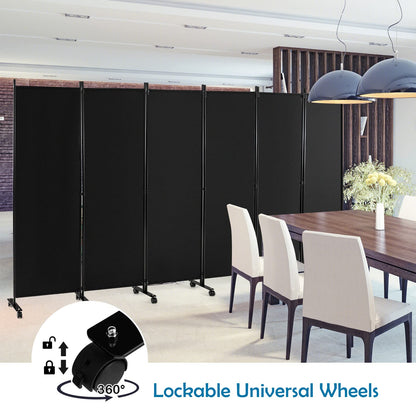 GOFLAME 6 Panel Folding Room Divider for Home Office