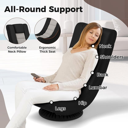 Goflame Floor Chair with Back Support, 4-Position Adjustable Back, Lazy Sofa Chair, Meditation Chair